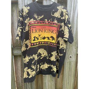 Vintage Lion King Single Stitch Promo T-Shirt Jerry Leigh OSFA Black